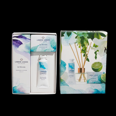Aqua Lily Body & Souls Gift Set 3pc-Linden Leaves-Matakana Pharmacy